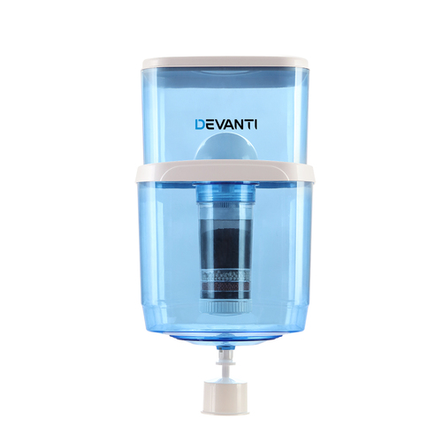 Devanti 22L Water Cooler Dispenser Purifier Filter Bottle Container 6 Stage Filtration